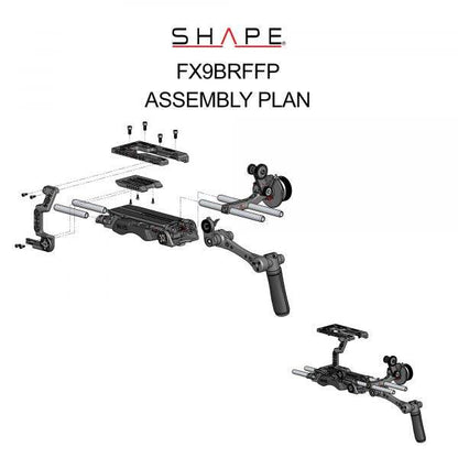 SHAPE Sony FX9 Camera Bundle Rig with Follow Focus Pro Camera Rig SHAPE wlb