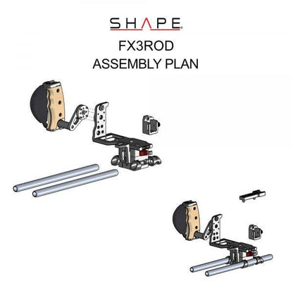 SHAPE Sony FX3/FX30 Camera Cage and Rod Bloc System Camera Cage SHAPE wlb