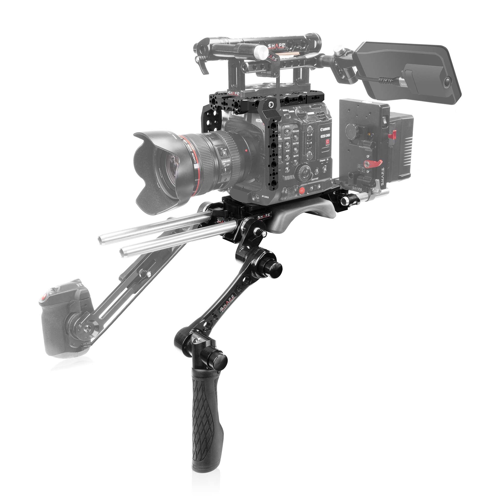 SHAPE Canon C400 Camera Cage Baseplate with Handle Camera Rig SHAPE wlb