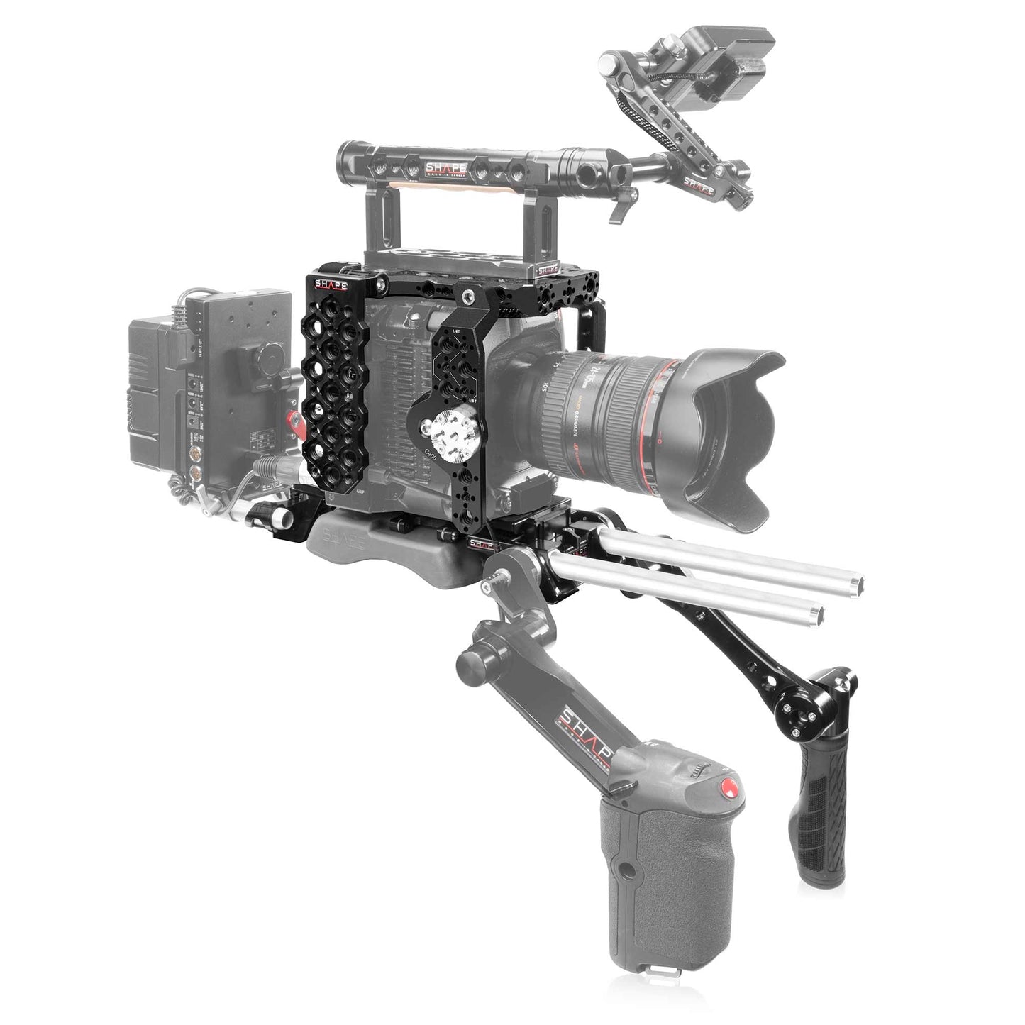 SHAPE Canon C400 Camera Cage Baseplate with Handle Camera Rig SHAPE wlb