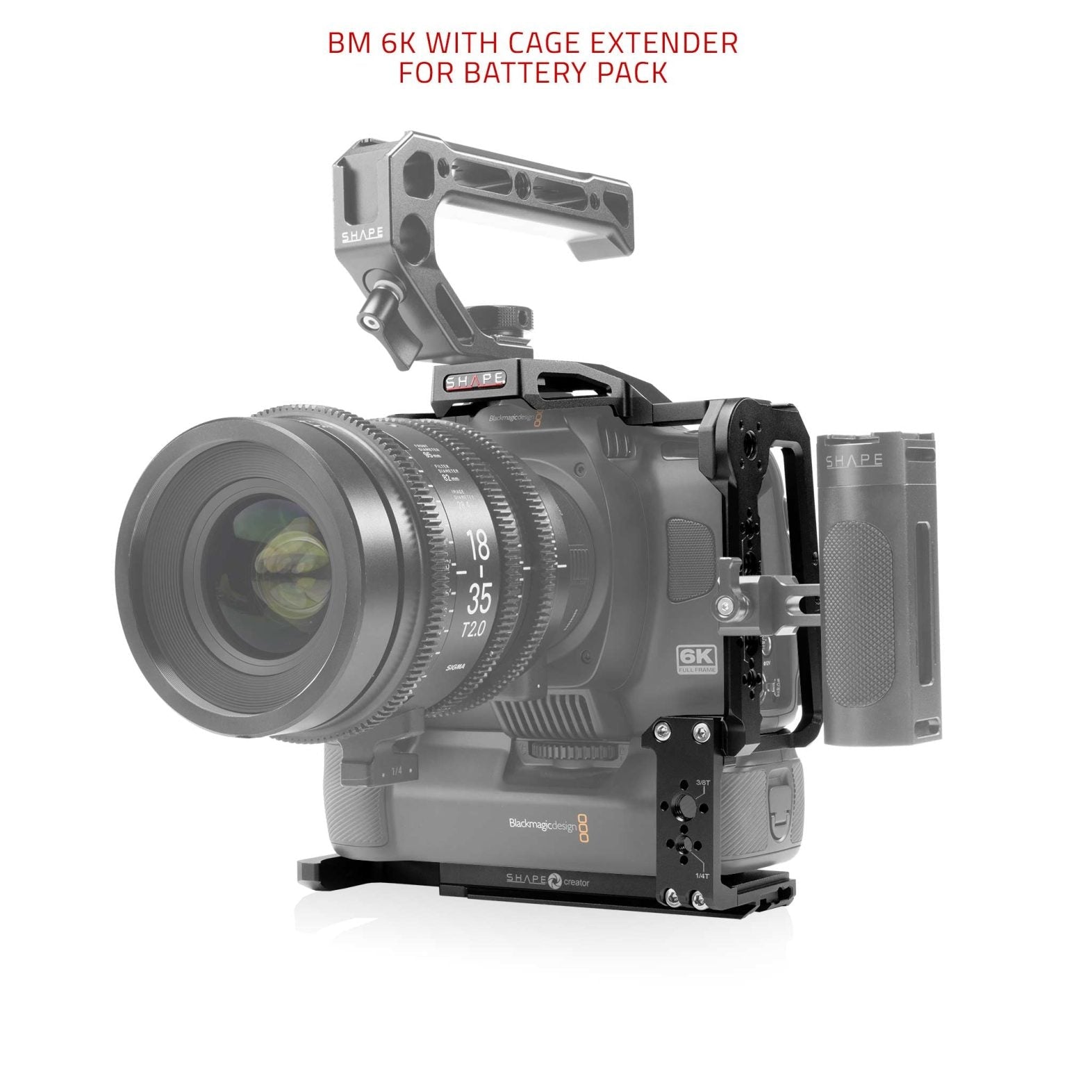 SHAPE Blackmagic Cinema Camera 6K/6K PRO/6K G2 Camera Cage Camera Cage SHAPE wlb