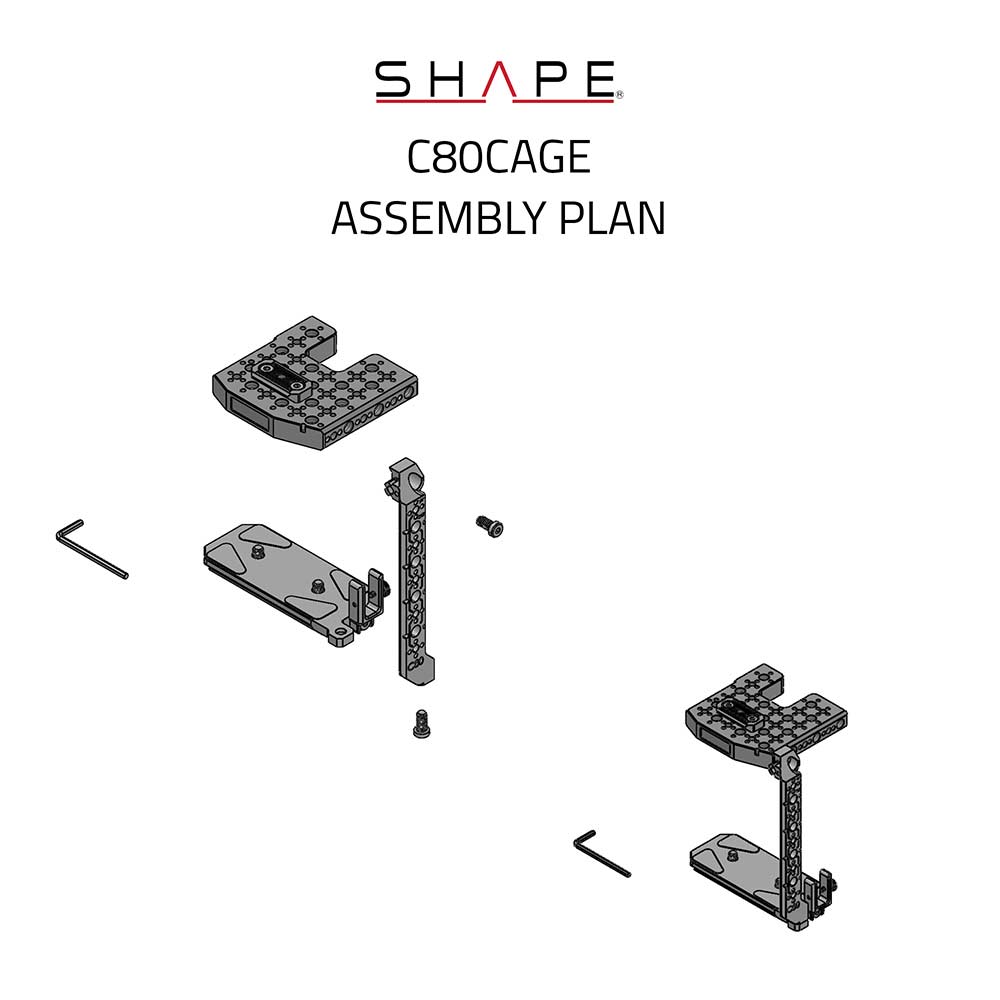 SHAPE Camera Cage for Canon EOS C80 Camera Cage SHAPE wlb
