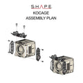SHAPE RED® KOMODO™ & KOMODO™ 6K Production Pack Camera Cage Camera Cage SHAPE wlb