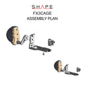 SHAPE Sony FX3/FX30 Camera Cage Camera Cage SHAPE wlb