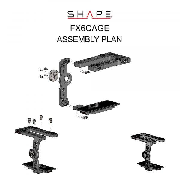 SHAPE Sony FX6 Camera Cage Camera Cage SHAPE wlb