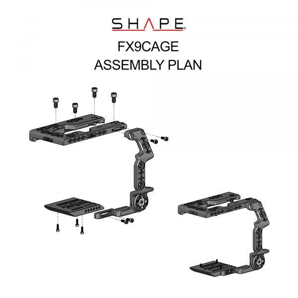 SHAPE Sony FX9 Camera Cage Camera Cage SHAPE wlb