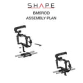 SHAPE Blackmagic Cinema Camera 6K/6K PRO/6K G2 Camera Cage, Top Handle and Rod Bloc System Camera Cage SHAPE wlb