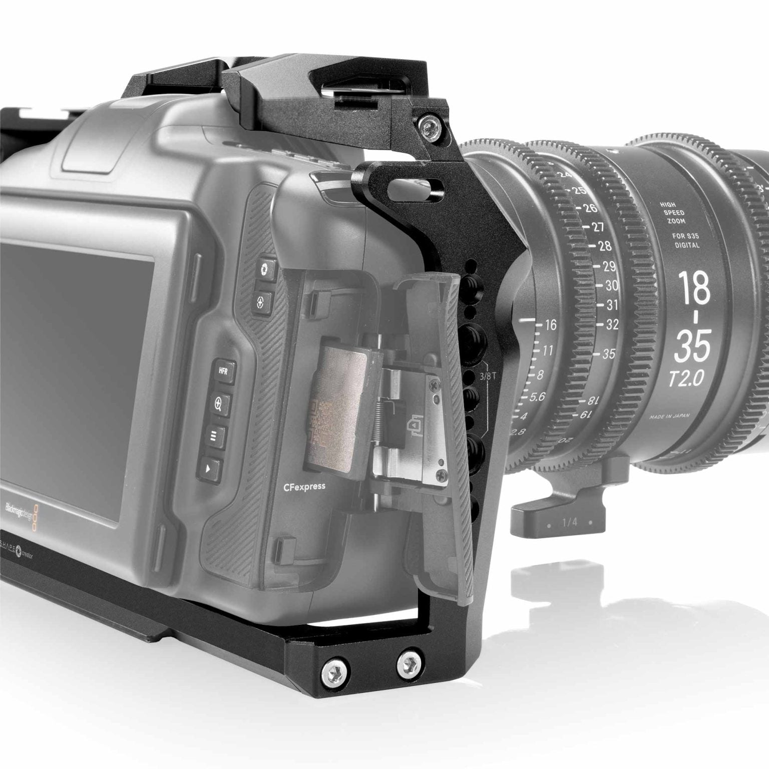 SHAPE Blackmagic Cinema Camera 6K/6K PRO/6K G2 Camera Cage, Top Handle and Rod Bloc System Camera Cage SHAPE wlb