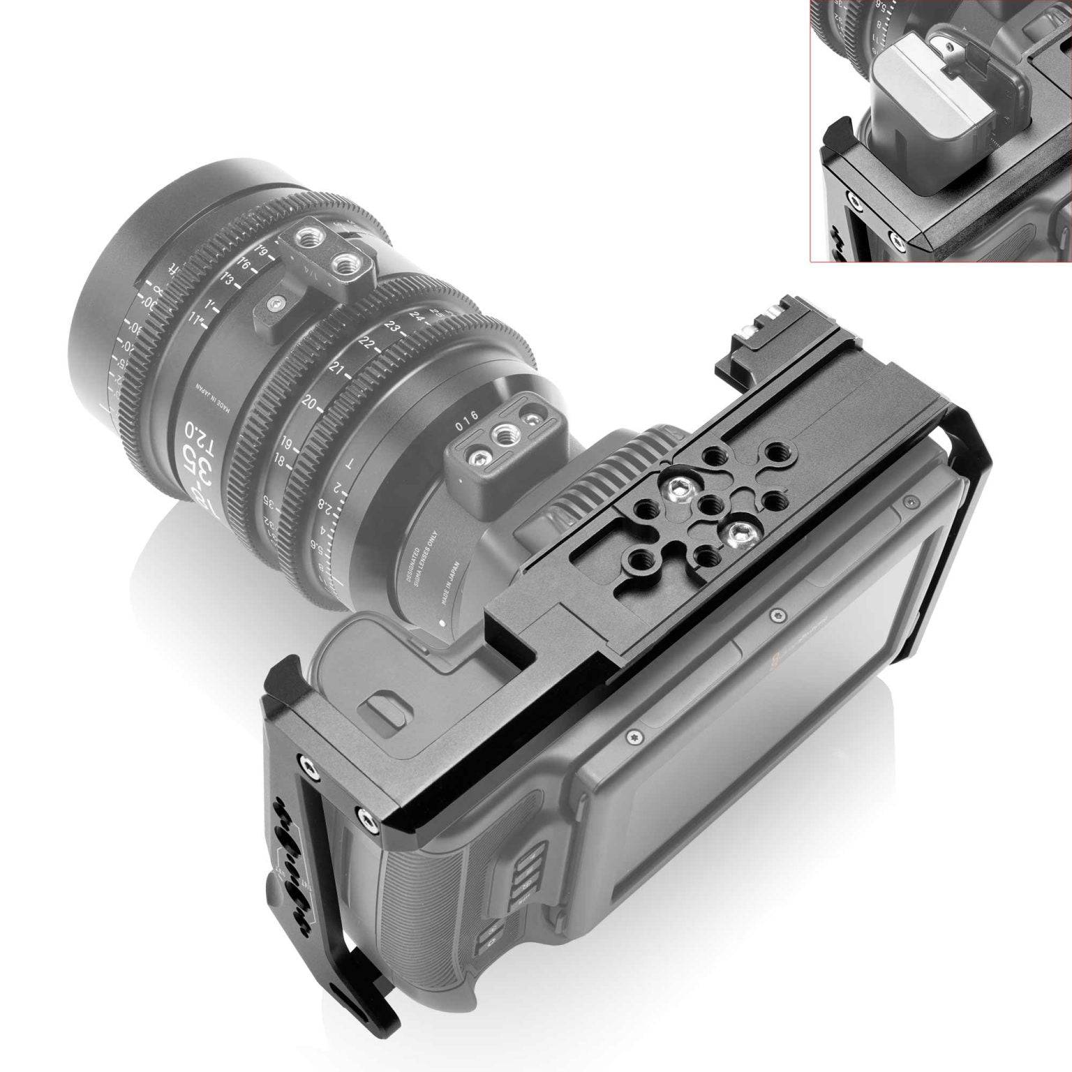 SHAPE Blackmagic Cinema Camera 6K/6K PRO/6K G2 Camera Cage, Top Handle and Rod Bloc System Camera Cage SHAPE wlb