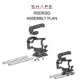 SHAPE Canon R5C/R5/R6 Camera Cage, Top Handle and Rod Bloc System Camera Cage SHAPE wlb