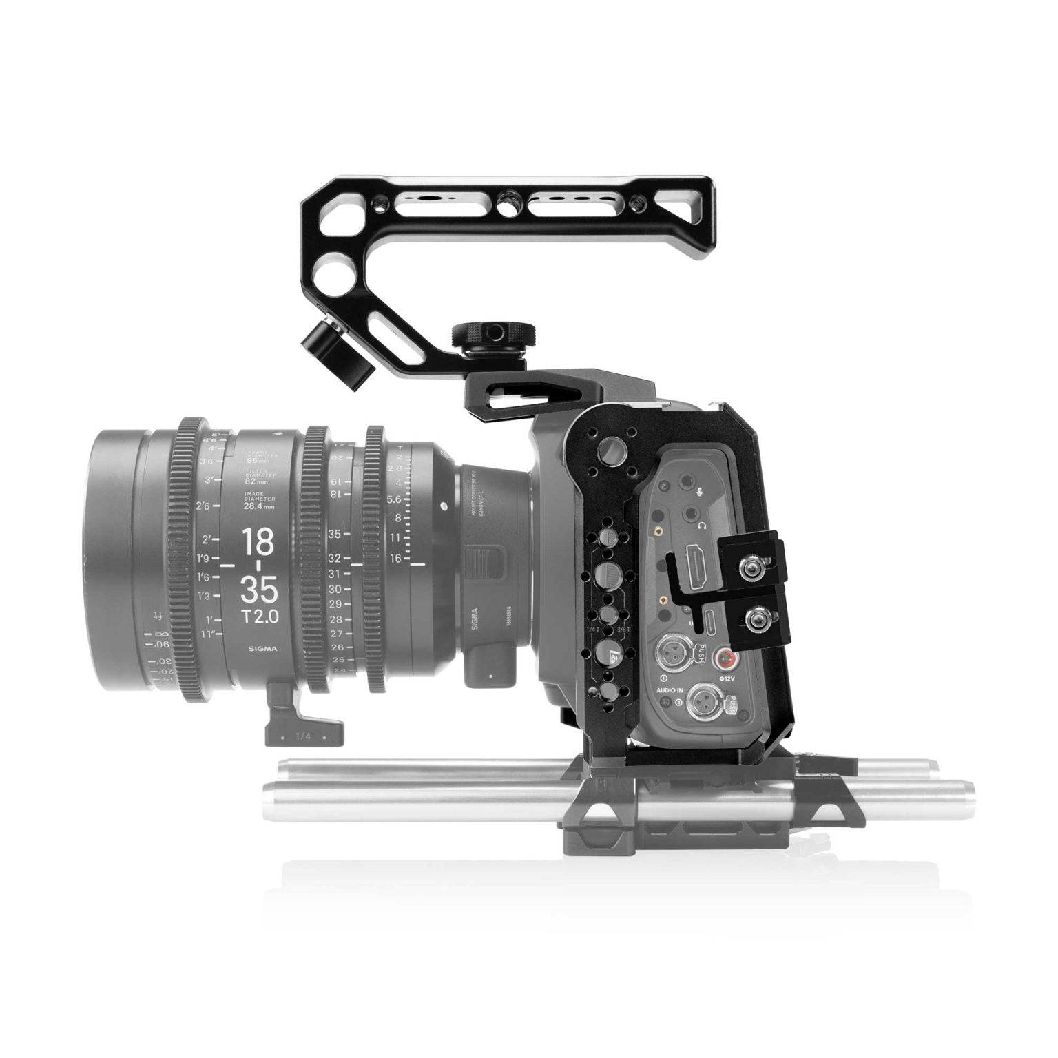 SHAPE Camera Cage with Top Handle for Blackmagic Cinema Camera 6K/6K PRO/6K G2 Camera Cage SHAPE wlb   