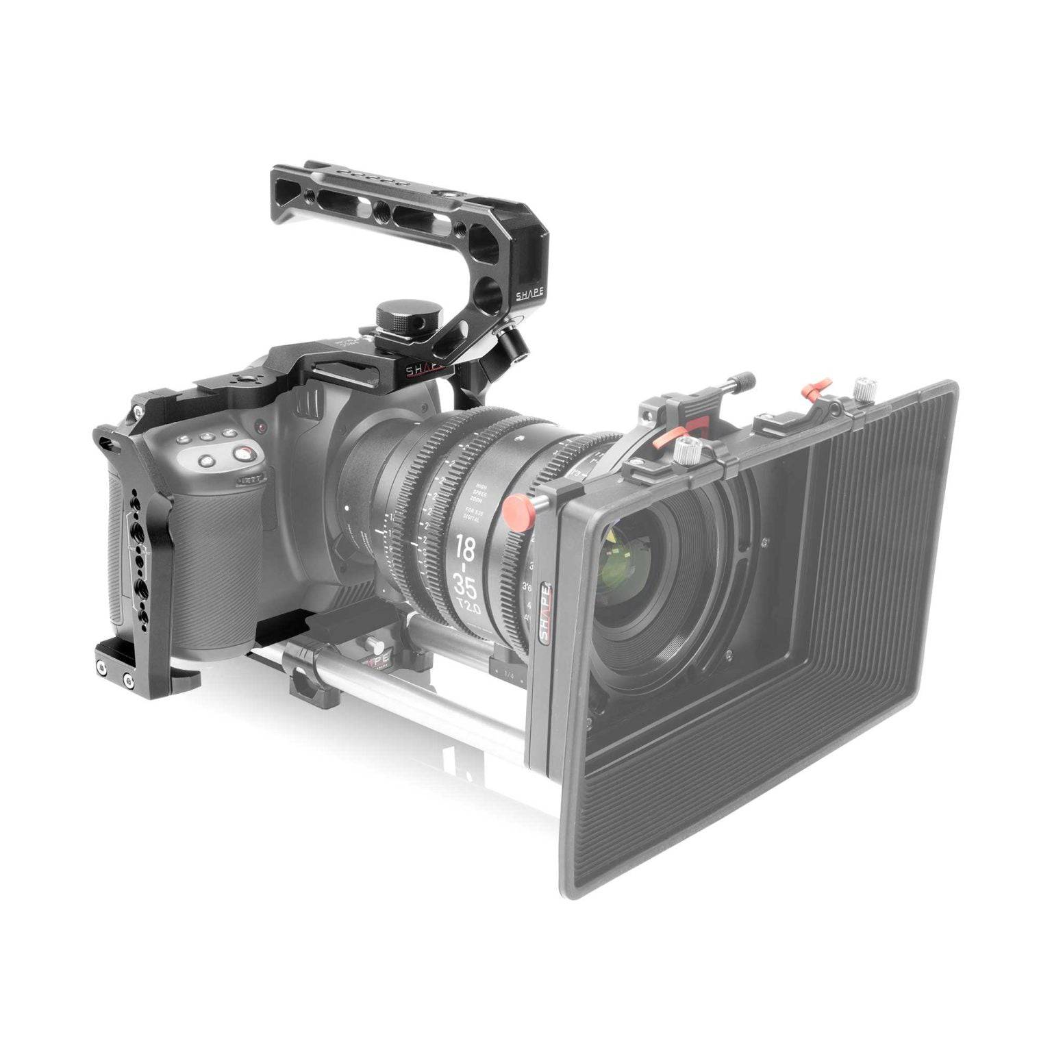 SHAPE Camera Cage with Top Handle for Blackmagic Cinema Camera 6K/6K PRO/6K G2 Camera Cage SHAPE wlb   