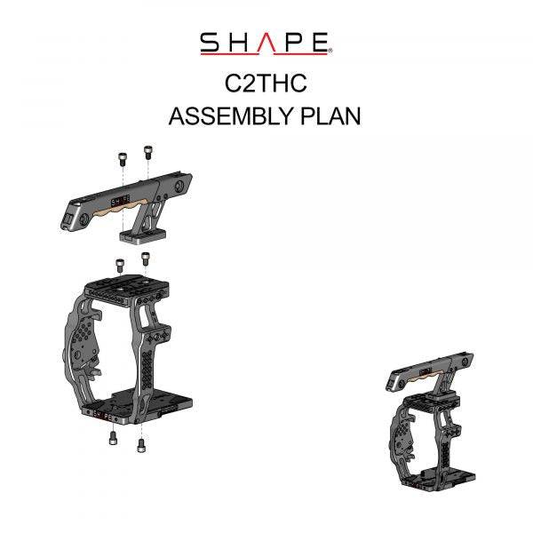 SHAPE Camera Cage with Top Handle for Canon C200/C200B Camera Cage SHAPE wlb   