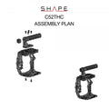 SHAPE Canon C500 MKII/C300 MKIII Camera Cage with Top Handle Camera Cage SHAPE wlb