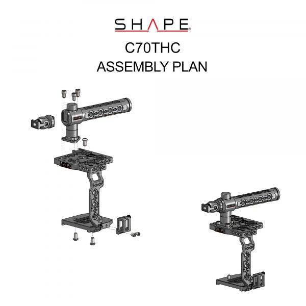 SHAPE Canon C70 Camera Cage with Top Handle Camera Cage SHAPE wlb
