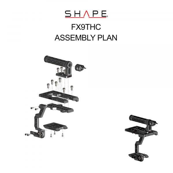 SHAPE Sony FX9 Camera Cage with Top Handle Camera Cage SHAPE wlb