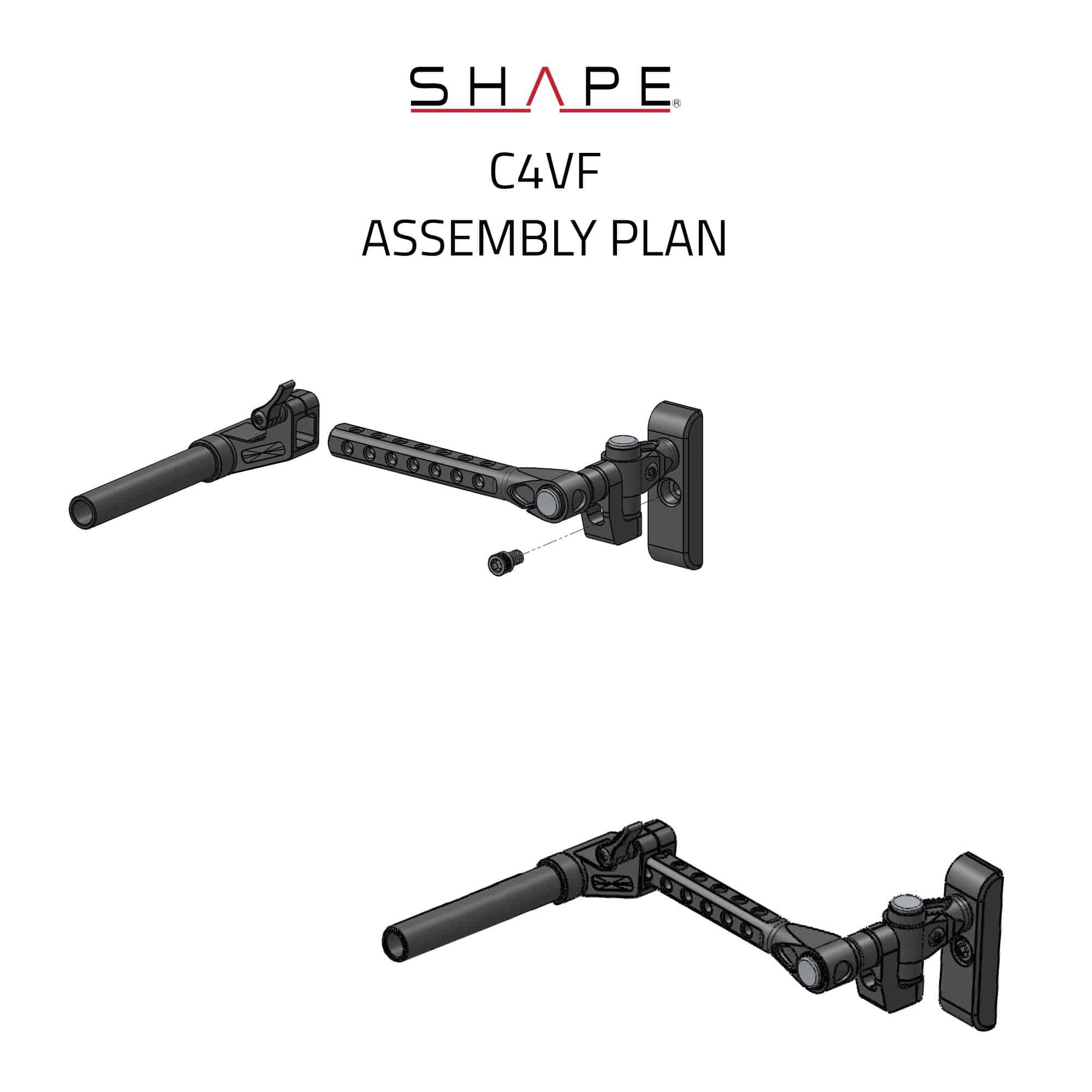 SHAPE Canon C400 Push Button View Finder Mount Viewfinder Mount SHAPE wlb