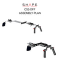 SHAPE Canon C500 MKII/C300 MKIII Offset Shoulder Mount Rig Shoulder Mount Rig SHAPE wlb