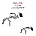 SHAPE Canon C70 Shoulder Mount Shoulder Mount SHAPE wlb