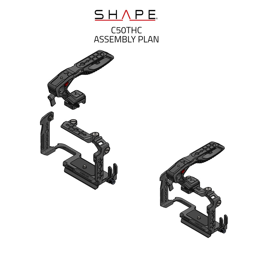 SHAPE Creator Camera Cage Kit for Canon C50 Camera Cage SHAPE wlb
