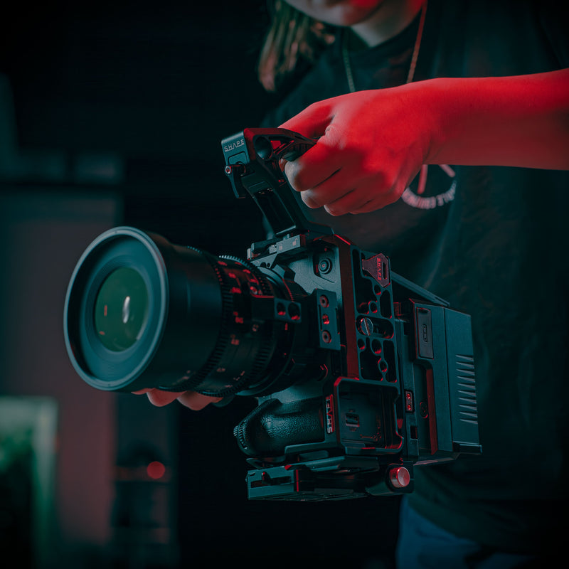 shape-creator-rig sony fx3 fx30 professional cinema camera cage with top handle and arca swiss base