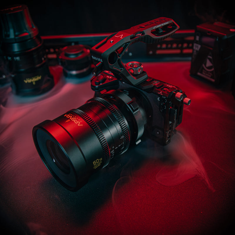 shape-creator-rig sony fx3 fx30 professional cinema camera rig with top handle mounted