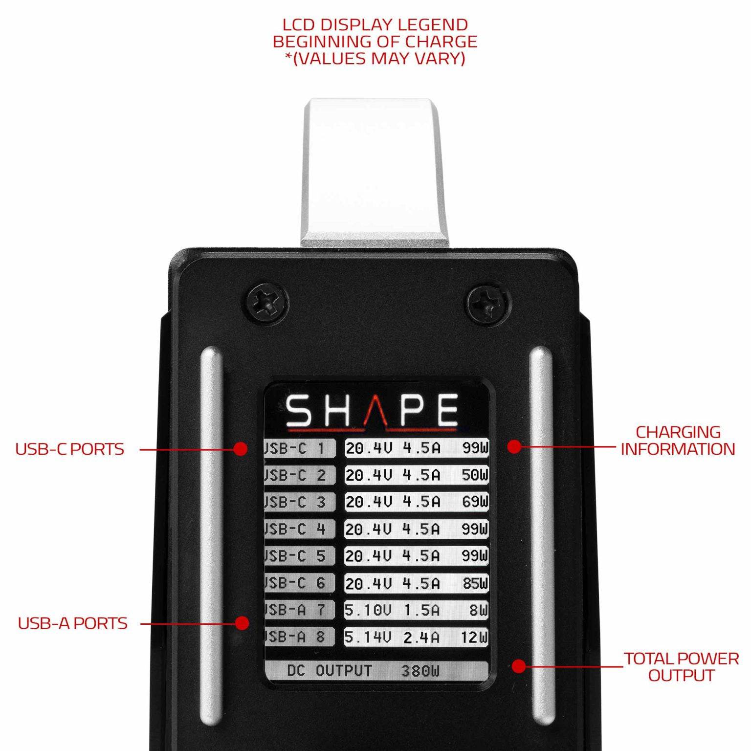 SHAPE Fast Battery Charger Kit 450W USB-C Battery Charger SHAPE wlb   