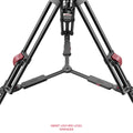 SHAPE FOCUS 12 Fluid Head with Red Lock Legs Mid-Level Spreader Tripod SHAPE wlb