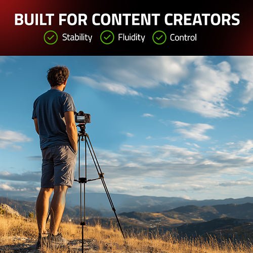 SHAPE Freelance Heavy-Duty Tripod with Fluid Head Tripod SHAPE wlb