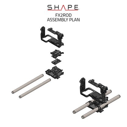 SHAPE Full Creator Kit 15mm LWS Base for SONY FX2 Camera Rig SHAPE wlb