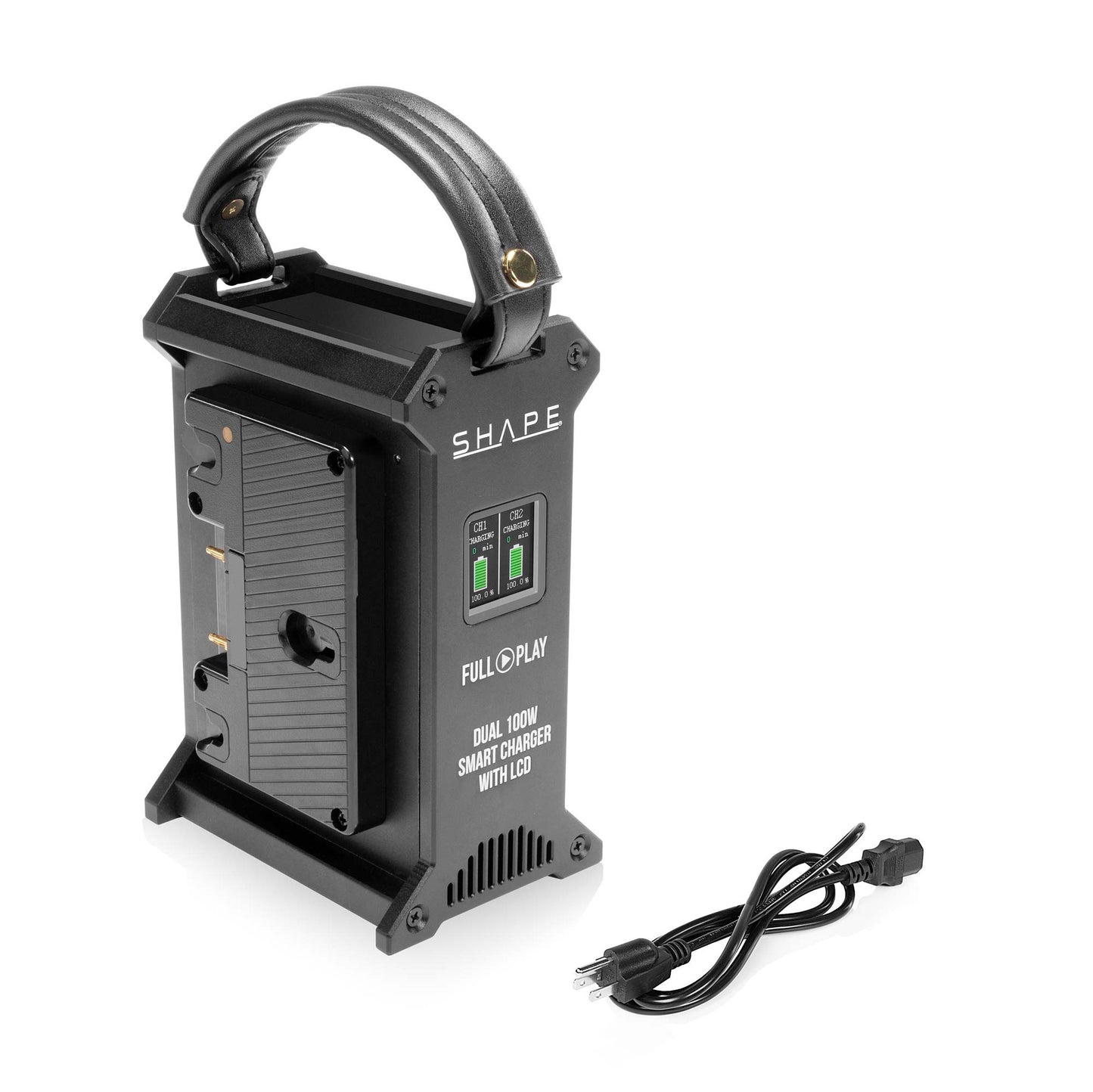 SHAPE FULL PLAY Dual Gold Mount 100W Fast Charger with LCD Battery Charger SHAPE wlb