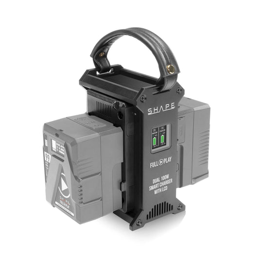 SHAPE FULL PLAY Dual V-Mount 100W Fast Charger with LCD Battery Charger SHAPE wlb