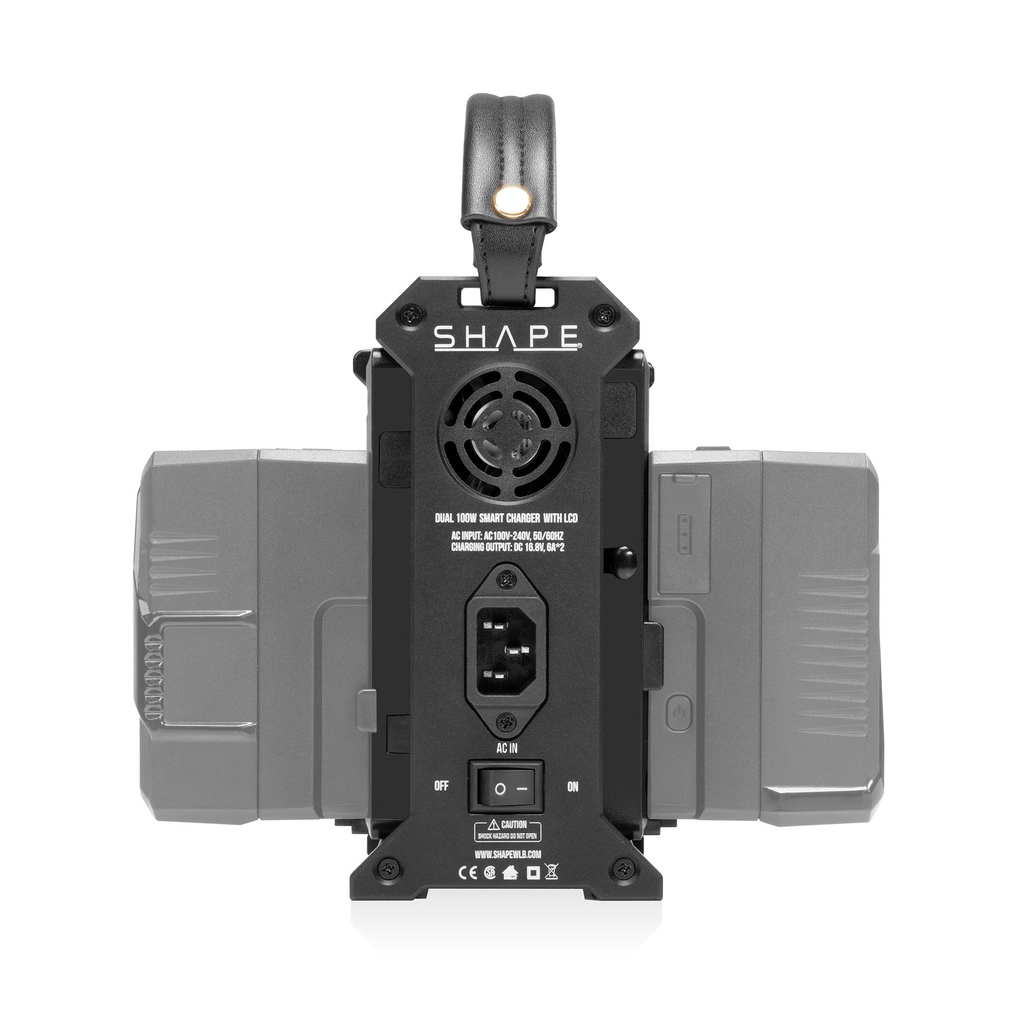 SHAPE FULL PLAY Dual V-Mount 100W Fast Charger with LCD Battery Charger SHAPE wlb