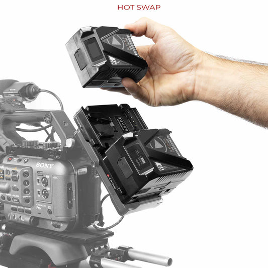 SHAPE Full Play Mini Batteries 99 Wh with Dual V-Mount Hot Swap Mini Battery Plate Battery SHAPE wlb