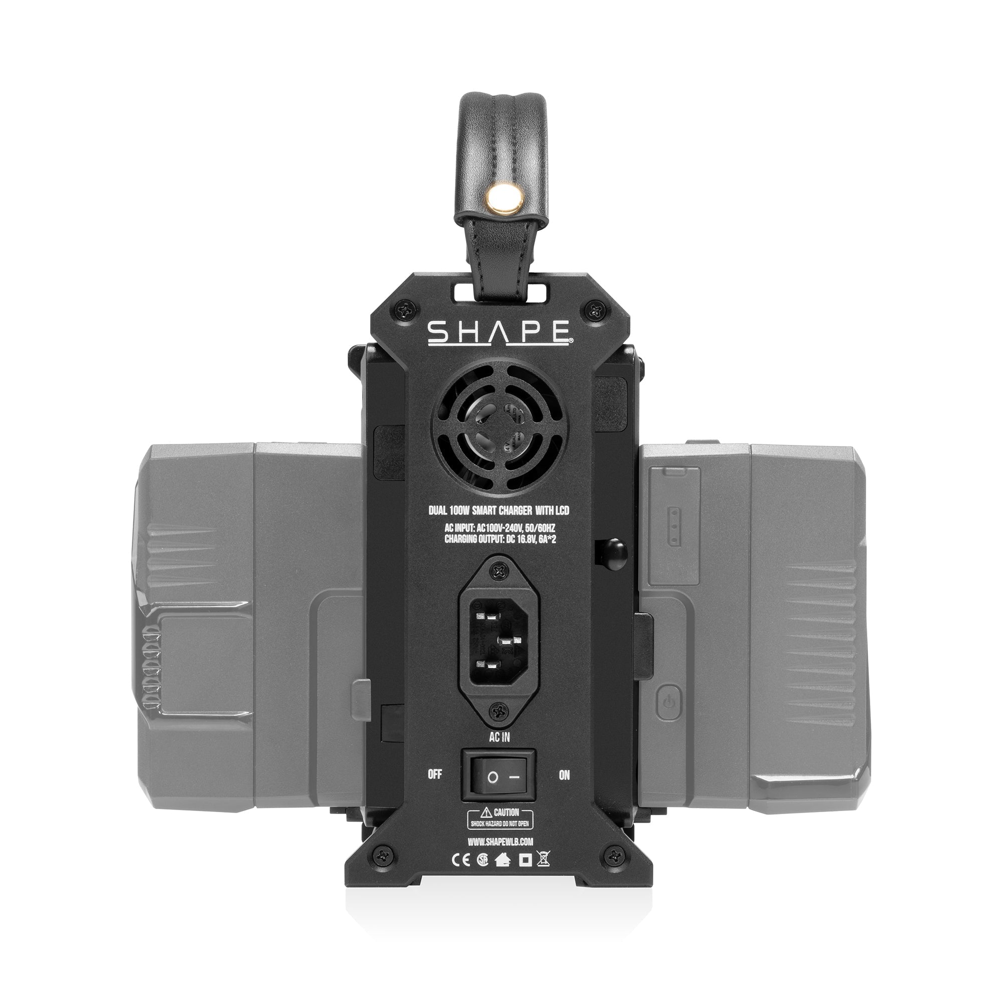 SHAPE Full Play Rechargeable Batteries 98 Wh V-Mount (2) with SHAPE Full Play Intelligent Dual Battery Charger Battery & Charger SHAPE wlb