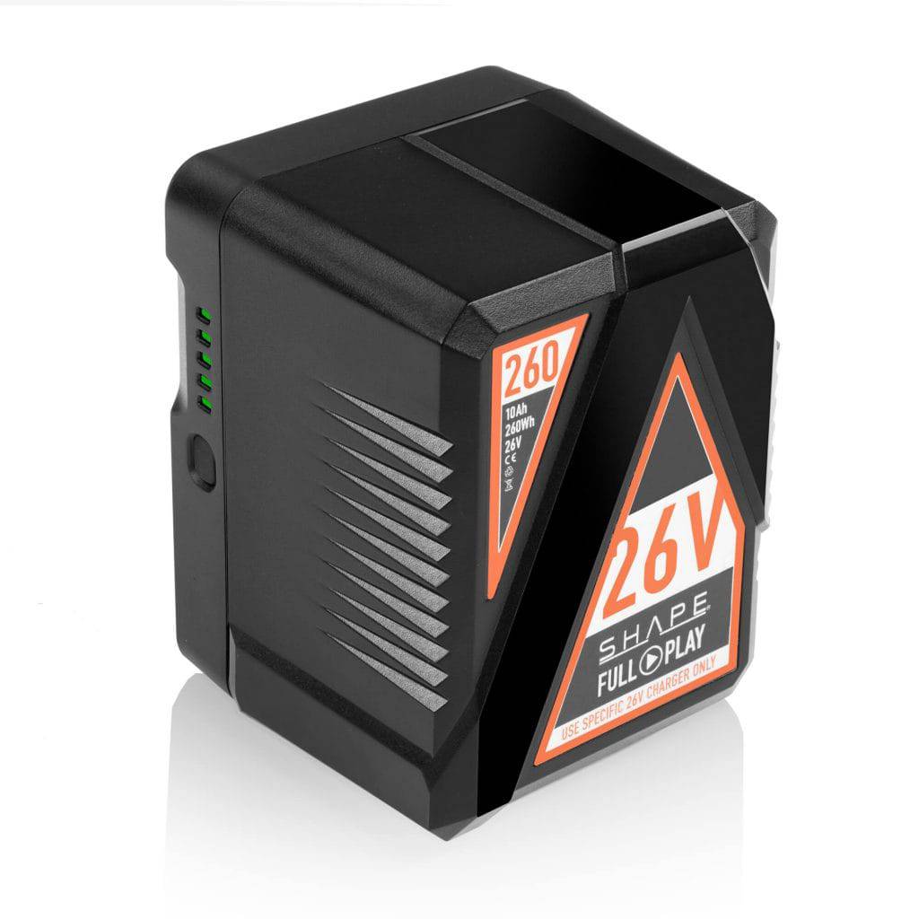 SHAPE Full Play Rechargeable Battery 260 Wh V-Mount Battery SHAPE wlb   