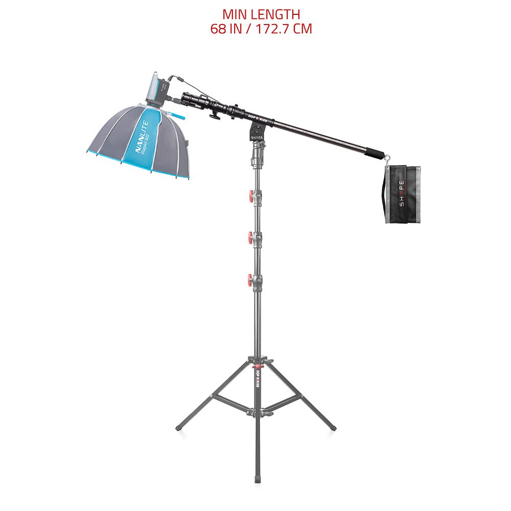 SHAPE Heavy-Duty Boom with Junior and Baby Adapter Light Stand SHAPE wlb