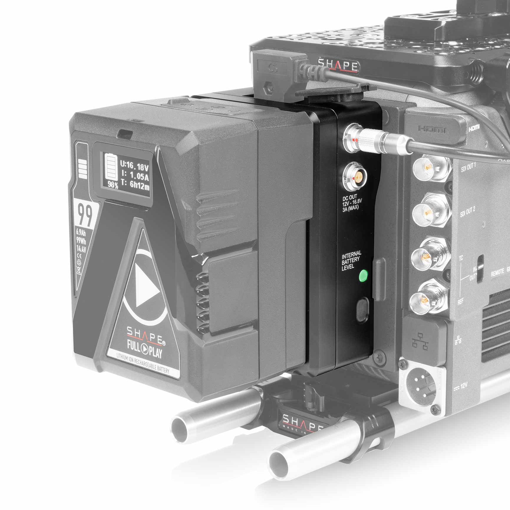 SHAPE Hot Swap V-Mount Power Box Battery 14.4V 36Wh Battery SHAPE wlb