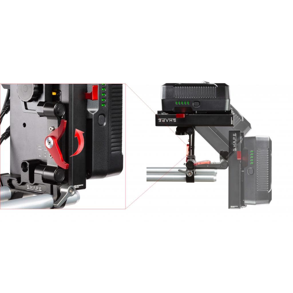 SHAPE J-Box Camera Power and Charger for Panasonic AU-EVA1 and Sony FS7/FS7 II/FS5/FS5 II Battery Charger SHAPE wlb   