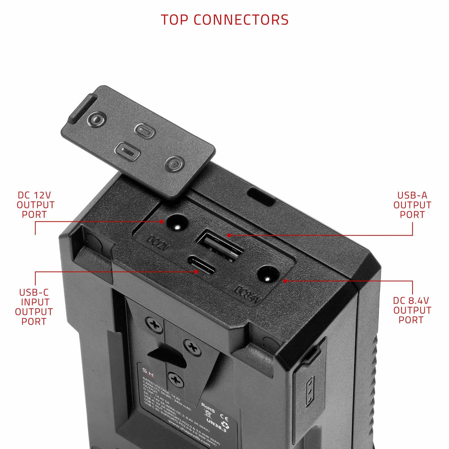 SHAPE Mini 50Wh V-Mount battery USB-C Input/Output Battery SHAPE wlb   