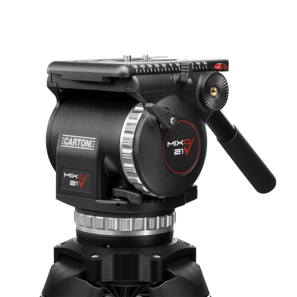 SHAPE MIXO 21 Fluid Head with SDS Carbon Fiber System Mid - Level Spreader - SHAPE wlb