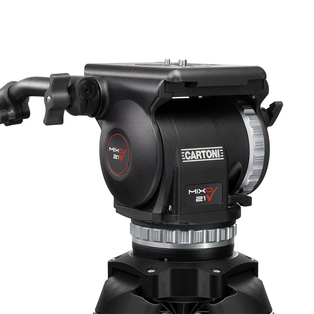 SHAPE MIXO 21 Fluid Head with SDS Carbon Fiber System Mid - Level Spreader - SHAPE wlb