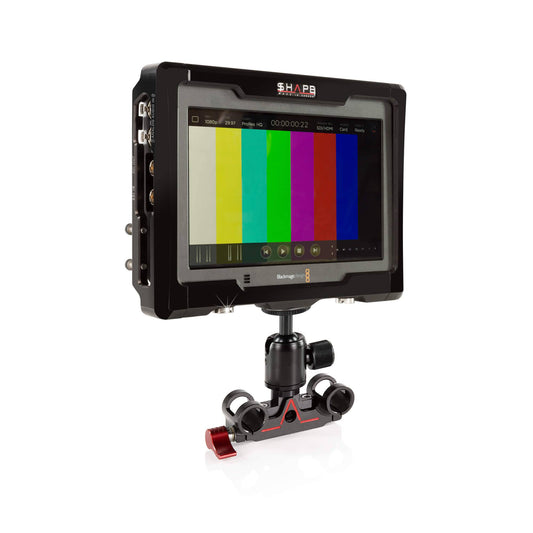 SHAPE Monitor Cage with 15 mm Rod Bloc Ball Head for Blackmagic Design 4k Video Assist Cage Monitor Cage SHAPE wlb   