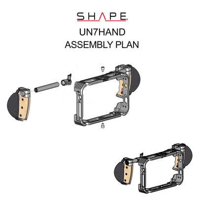 SHAPE Monitor Cage with Handle for Atomos Shogun 7 Monitor Cage SHAPE wlb   