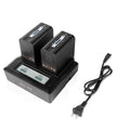 SHAPE NP-F980 Batteries with Dual LCD Charger for Sony Battery SHAPE wlb