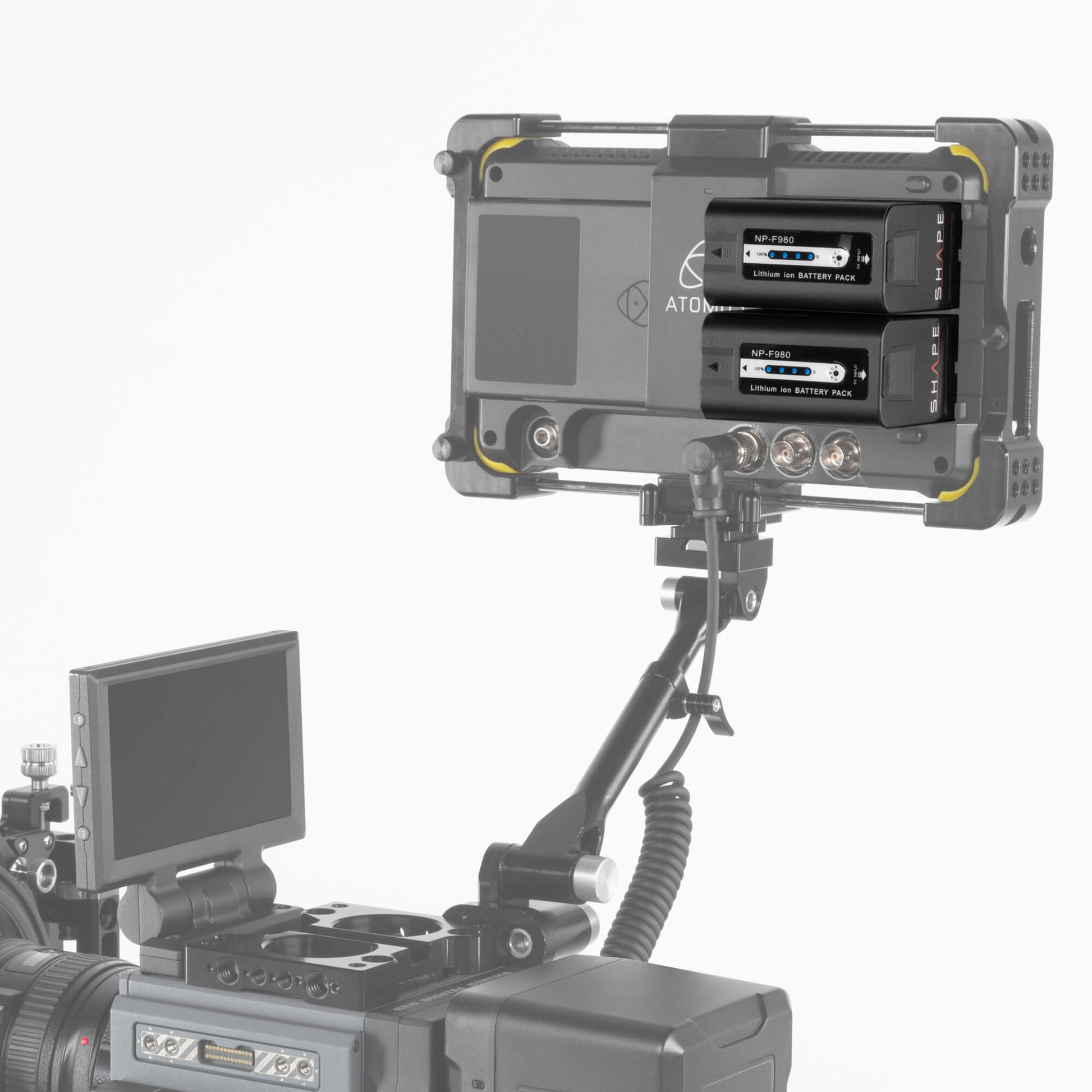 SHAPE NP-F980 Batteries with Dual LCD Charger for Sony Battery SHAPE wlb
