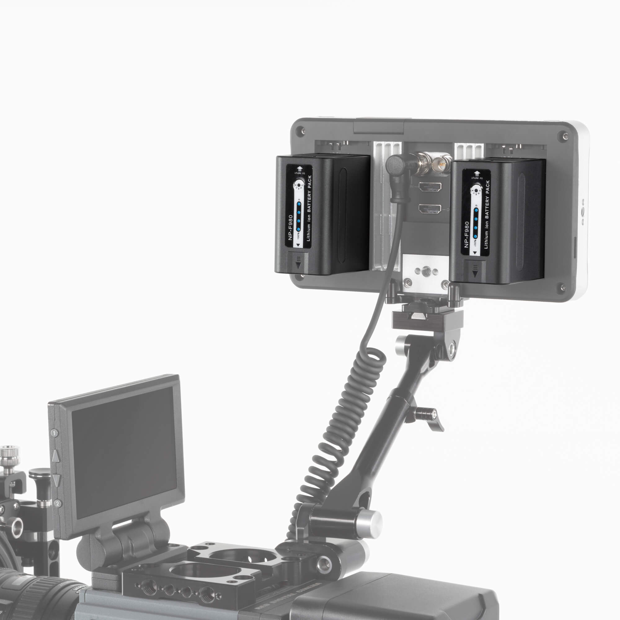 SHAPE NP-F980 Batteries with Dual LCD Charger for Sony Battery SHAPE wlb