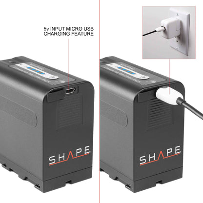 SHAPE NP-F980 Battery for Sony Battery SHAPE wlb   