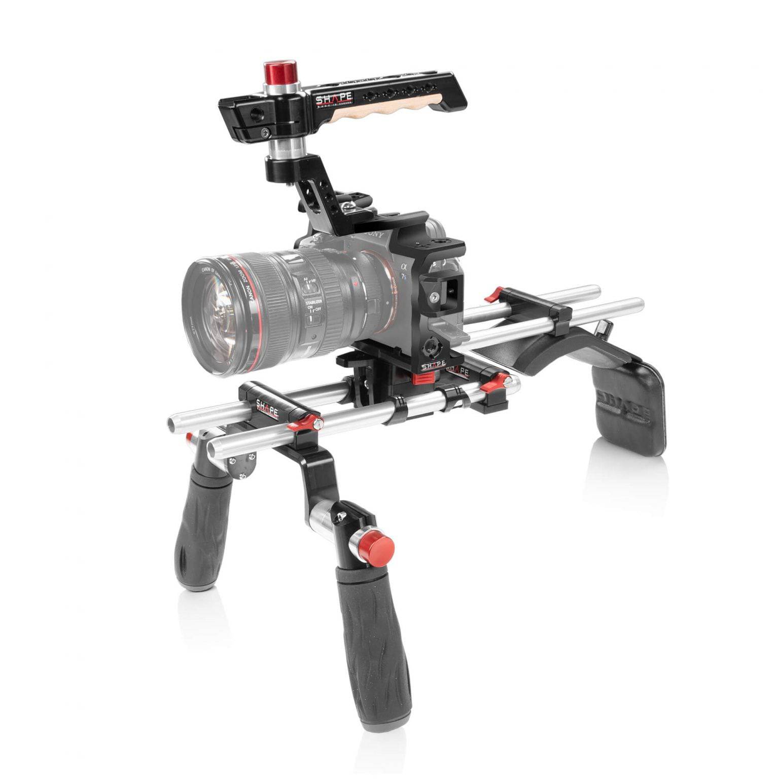 SHAPE Offset Shoulder Mount for Sony A7S III/A7 IV/A7R V Shoulder Mount SHAPE wlb   