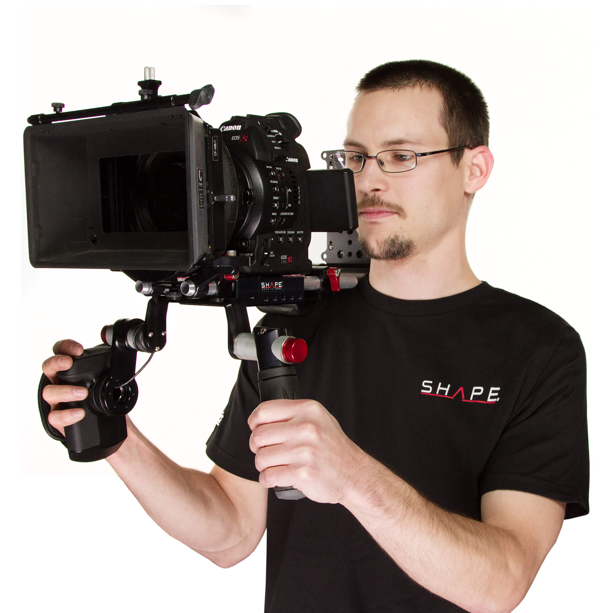 SHAPE Offset Shoulder Mount Rig for Canon C100/C300/C500 Shoulder Mount Rig SHAPE wlb   